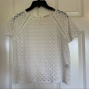 Rebellion Always White Cutout Shirt